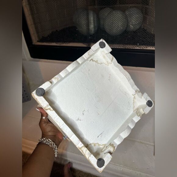 Pier 1 Imports Rustic Wooden Lantern with Metal Accents - Picture 5 of 10